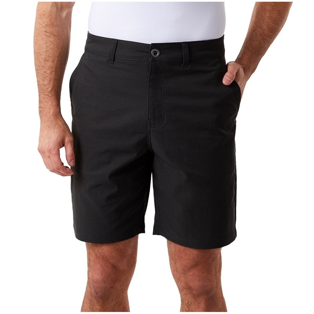 32 Degrees Cool Mens Stretch Shorts Black 38 Waist 10.5 Inseam 1975079